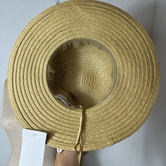 Cappelli Straw Sun Hat Sewn Braid paper hat, 22-1/2" circumference, Size 7-1/4 - Picture 6 of 7